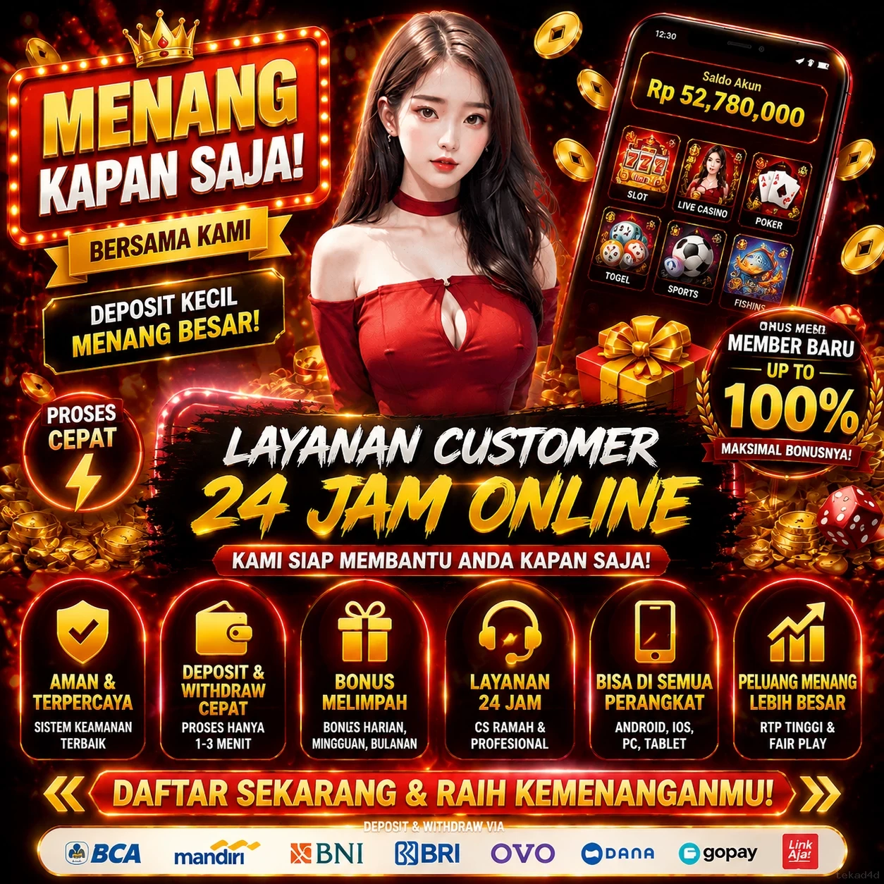 Pratinjau antarmuka tekad4d — aplikasi APK resmi Android v2.5.6